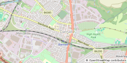 Map of Sheffield