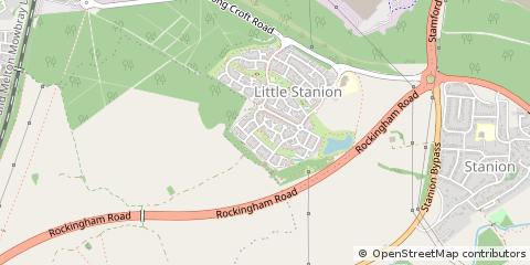 Map of Corby, Northamptonshire