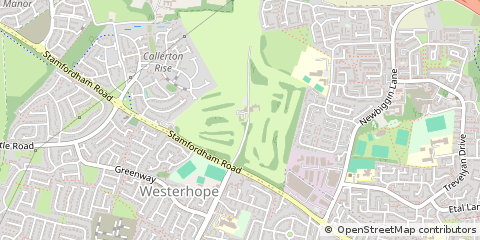 Map of Newcastle Upon Tyne, Tyne and Wear