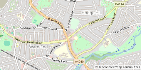 Map of Birmingham