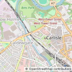 Map of Carlisle, Cumbria