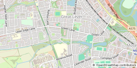 Map of Bolton, Greater Manchester