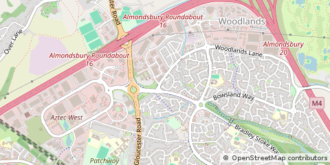 Map of Bradley Stoke, Bristol