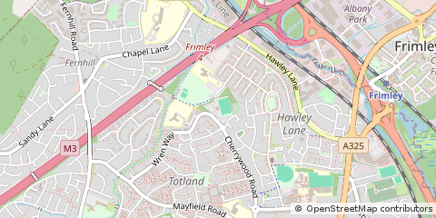 Map of Farnborough