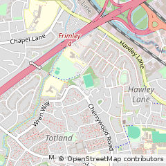 Map of Farnborough