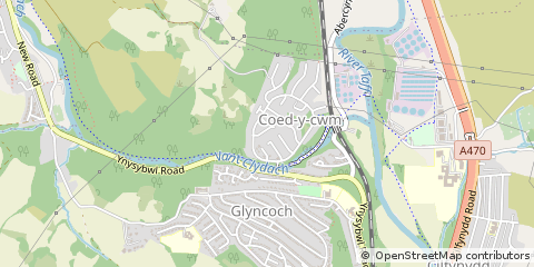 Map of Coed Y CWM