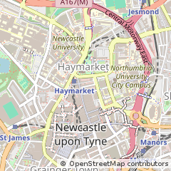 Map of Newcastle Upon Tyne