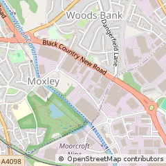 Map of Wednesbury, West Midlands