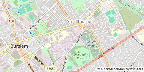 Map of Stoke-on-Trent