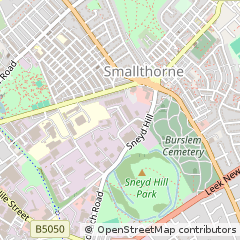 Map of Stoke-on-Trent
