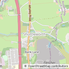 Map of Bury, Lancashire