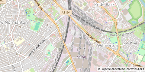 Map of Derby, West Sussex