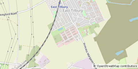 Map of East Tilbury, Essex
