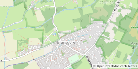 Map of Christchurch, Hampshire