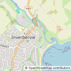 Map of Inverbervie, Montrose Angus
