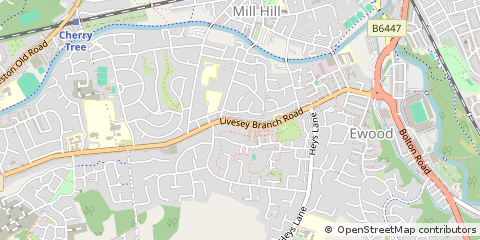 Map of Blackburn, Lancashire