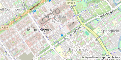 Map of Milton Keynes