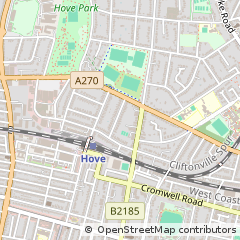 Map of Hove, East Susssex