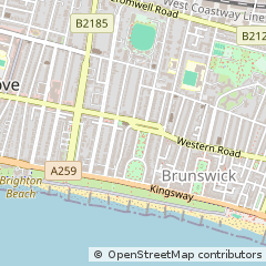 Map of Hove, East Sussex