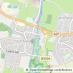 Map of Titchfield, Hampshire