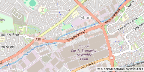 Map of Birmingham, West Midlands