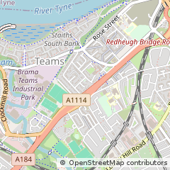 Map of Gateshead