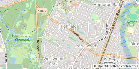Map of Southampton