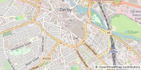 Map of Derby, Derbyshire