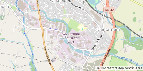 Map of Cwmbran