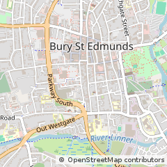 Map of Bury ST Edmunds, Suffolk