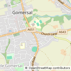 Map of Cleckheaton, West Yorkshire