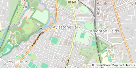 Map of Leicester, Leics