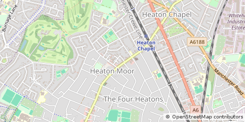 Map of Stockport, Cheshire