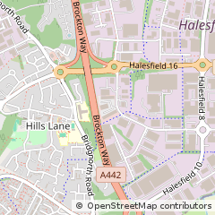 Map of Telford, Shropshire
