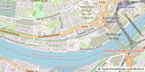 Map of Scotswood Industrial Estate, Newcastle Upon Tyne