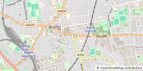 Map of Acton, London