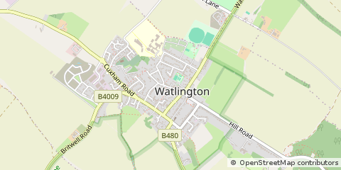 Map of Watlington, Oxon
