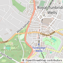 Map of Tunbridge Wells, Kent