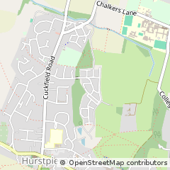 Map of Hurstpierpoint, West Sussex