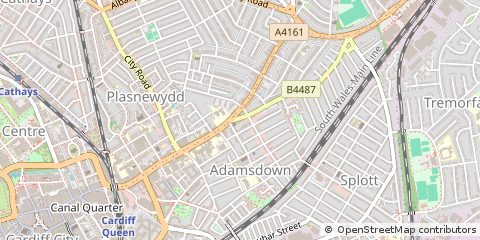 Map of Cardiff