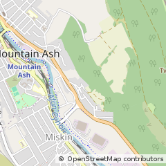 Map of Mountain ASH, South Wales