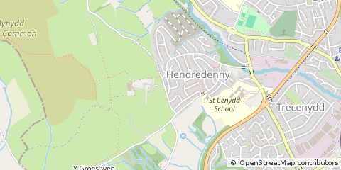 Map of Caerphilly