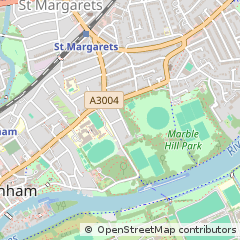 Map of Twickenham, Surrey
