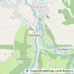 Map of Llandysul, Carmarthenshire