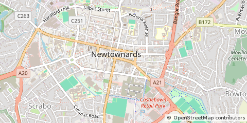 Map of Newtownards