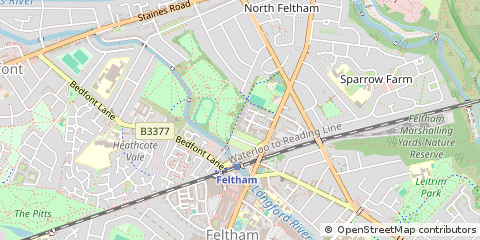 Map of Feltham