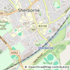 Map of Sherborne, Dorset