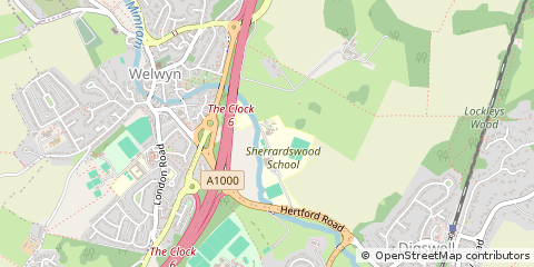 Map of Welwyn