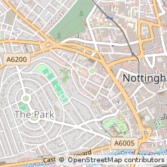 Map of Nottingham, Nottinghamshire