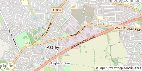 Map of Astley, Manchester